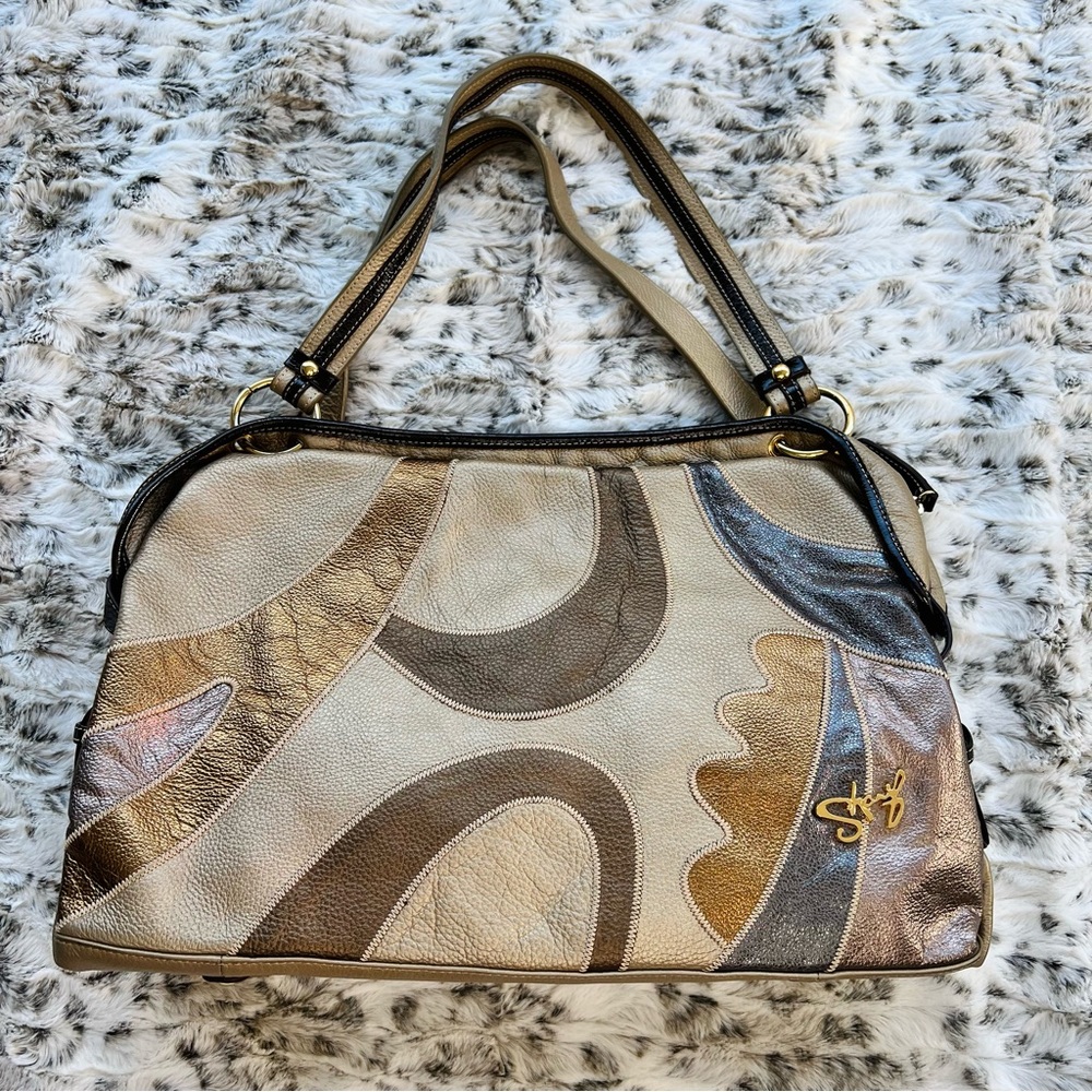Sharif Retro Metallic Swirl Bag